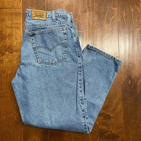 Levi's 545 Loose Fit Vintage 1993 Denim Blue Jeans Gold Tab Men's Size 38 x 30 - Picture 11 of 11